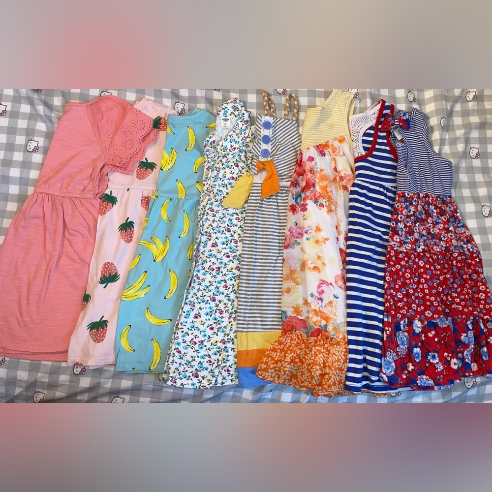 Girls Size 5 Dresses Lot 🍓 🌷☀️
